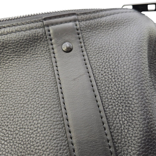 Aerogram City 27 Black Crossbody Bag in Calfskin Gunmetal hardware