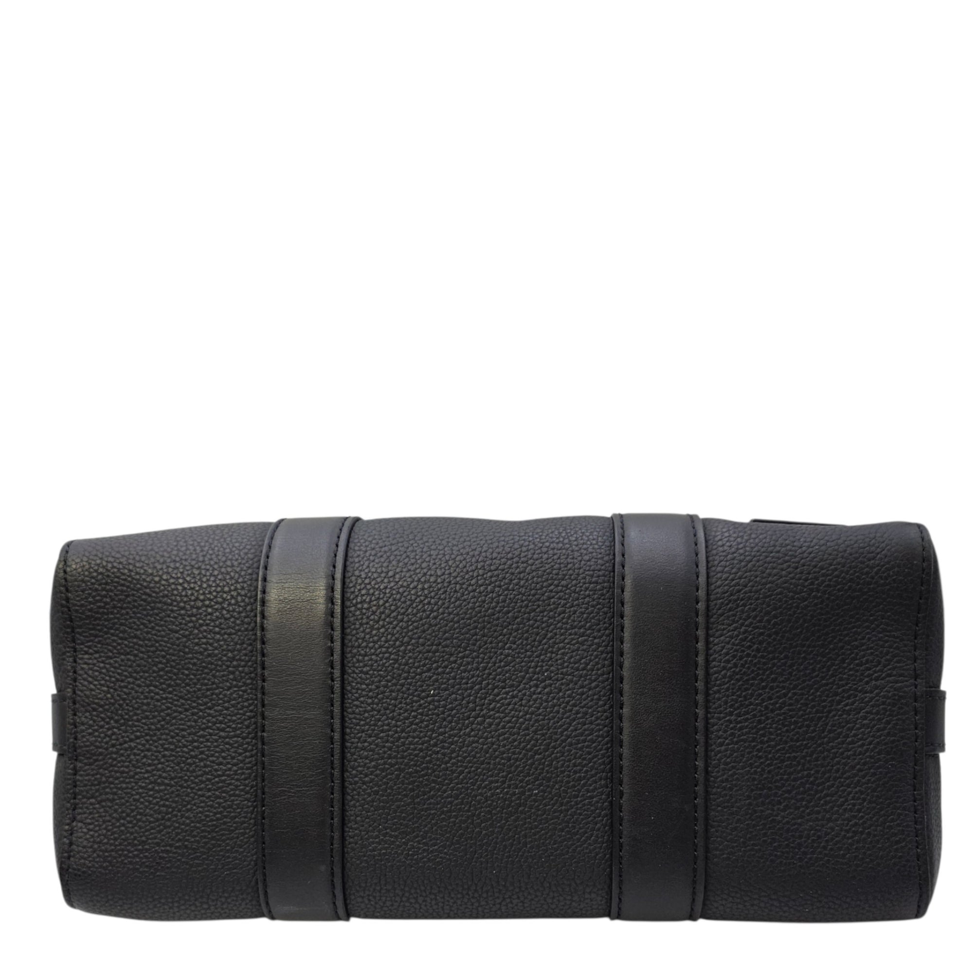 Aerogram City 27 Black Crossbody Bag in Calfskin Gunmetal hardware