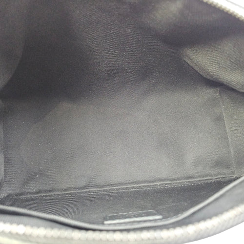 Aerogram City 27 Black Crossbody Bag in Calfskin Gunmetal hardware