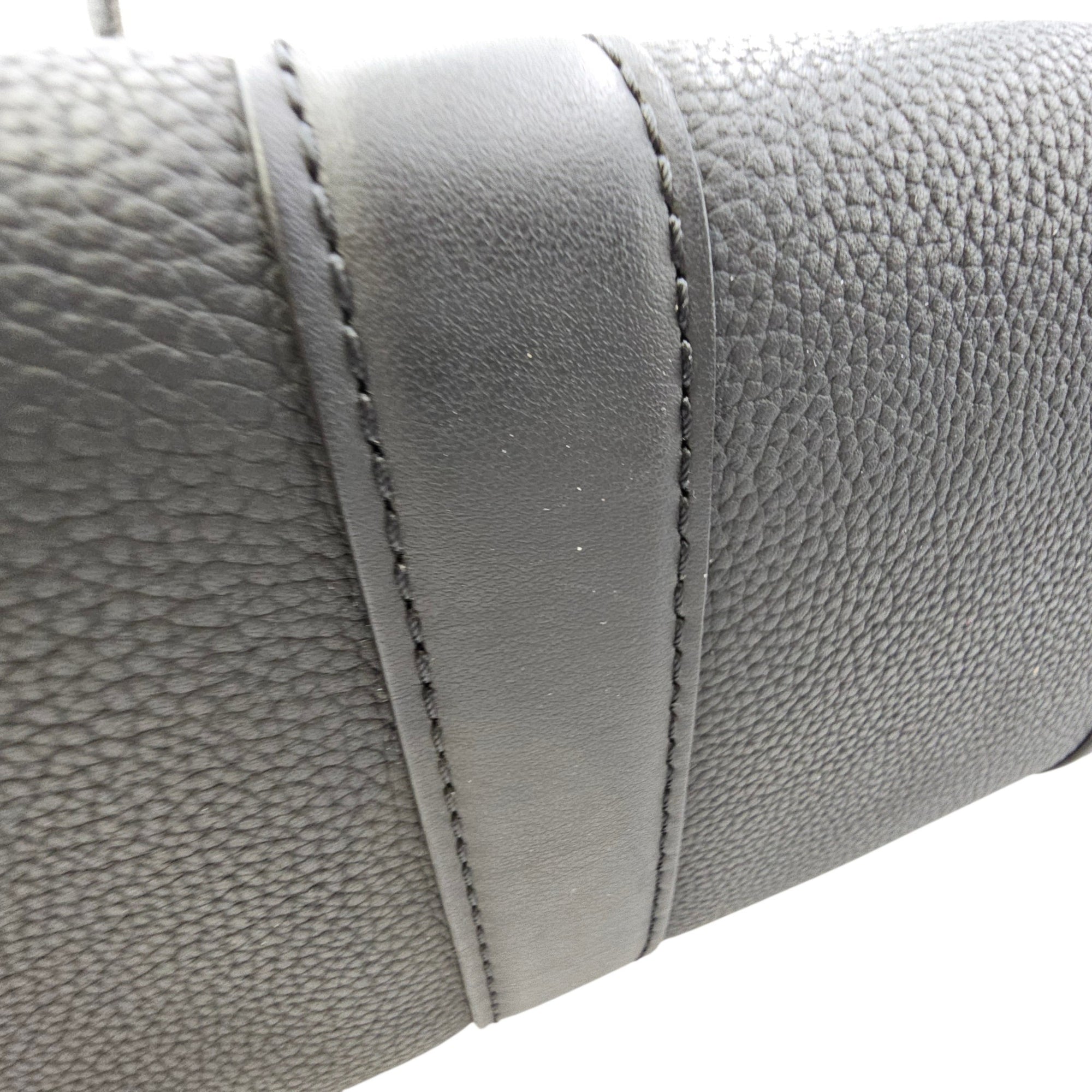 Aerogram City 27 Black Crossbody Bag in Calfskin Gunmetal hardware