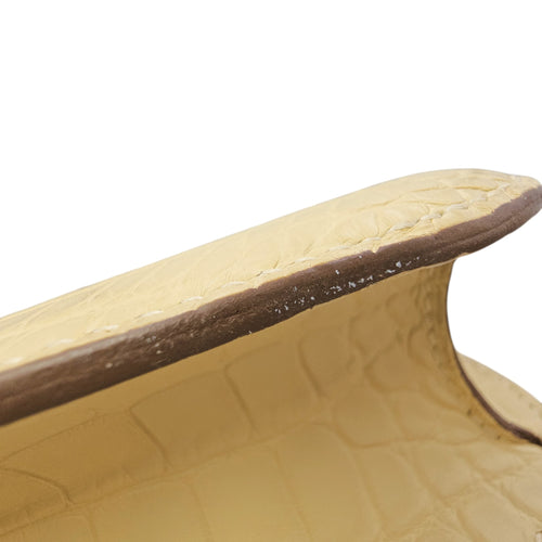 Constance 24 Vanille in Matte Alligator Gold hardware