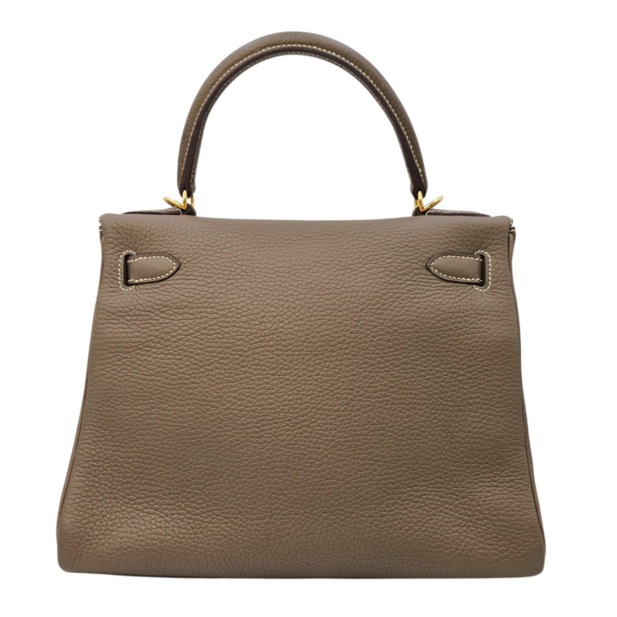 Kelly 28 Etoupe in Clemence Gold hardware