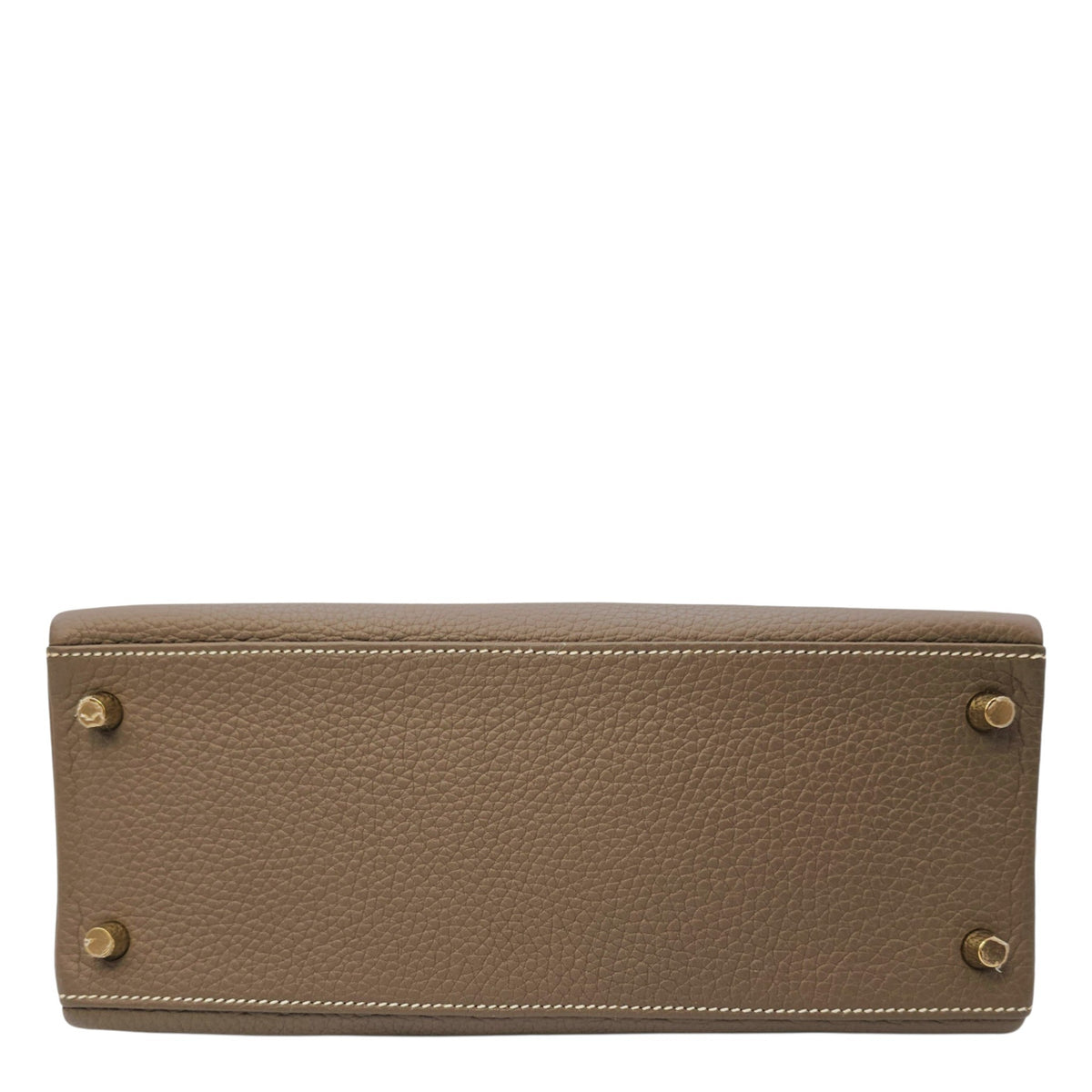 Kelly 28 Etoupe in Clemence Gold hardware
