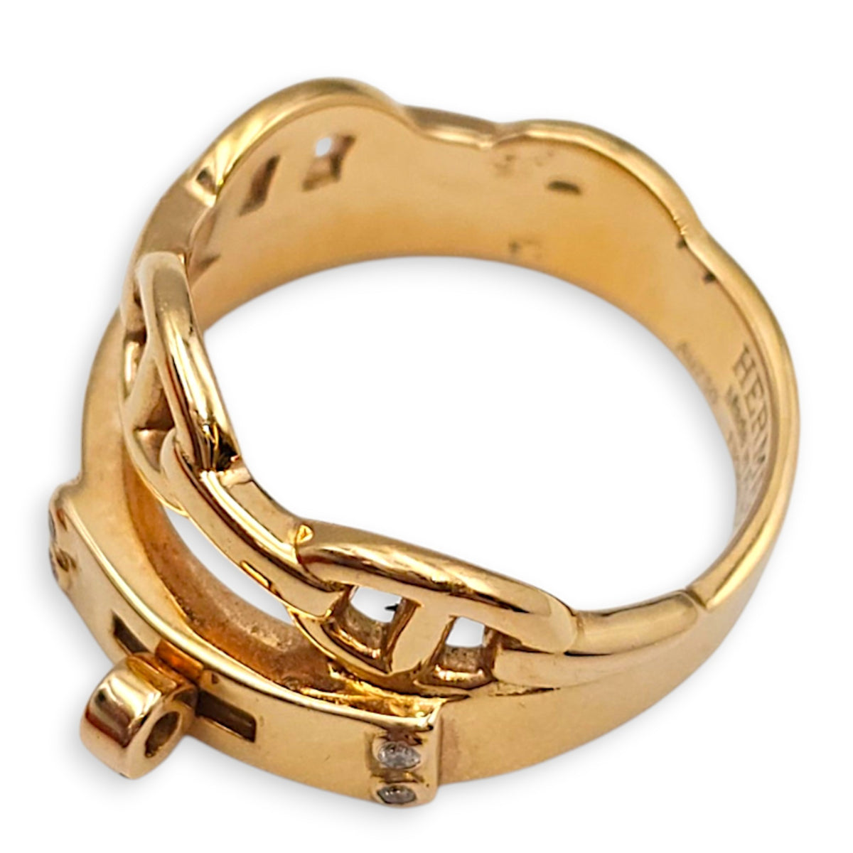 Alchimie Hermes, Small Model, 4 Diamonds, 0.02 Carat 51 Ring