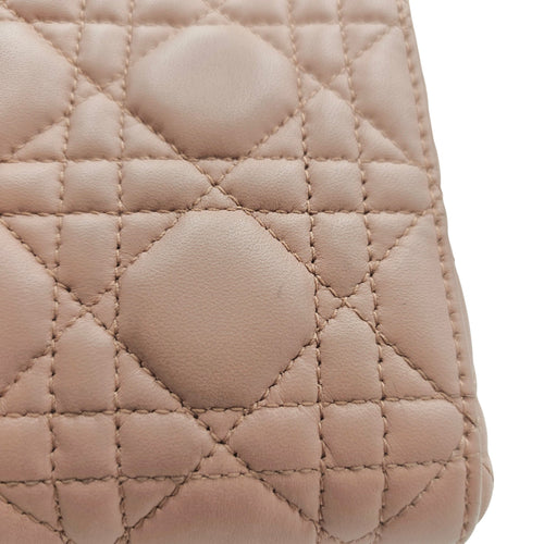 Mini Lady Dior  Pink Crossbody Bag in Lambskin Gold hardware