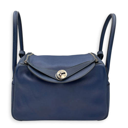 Lindy 26 Blue de malte in Swift Palladium hardware
