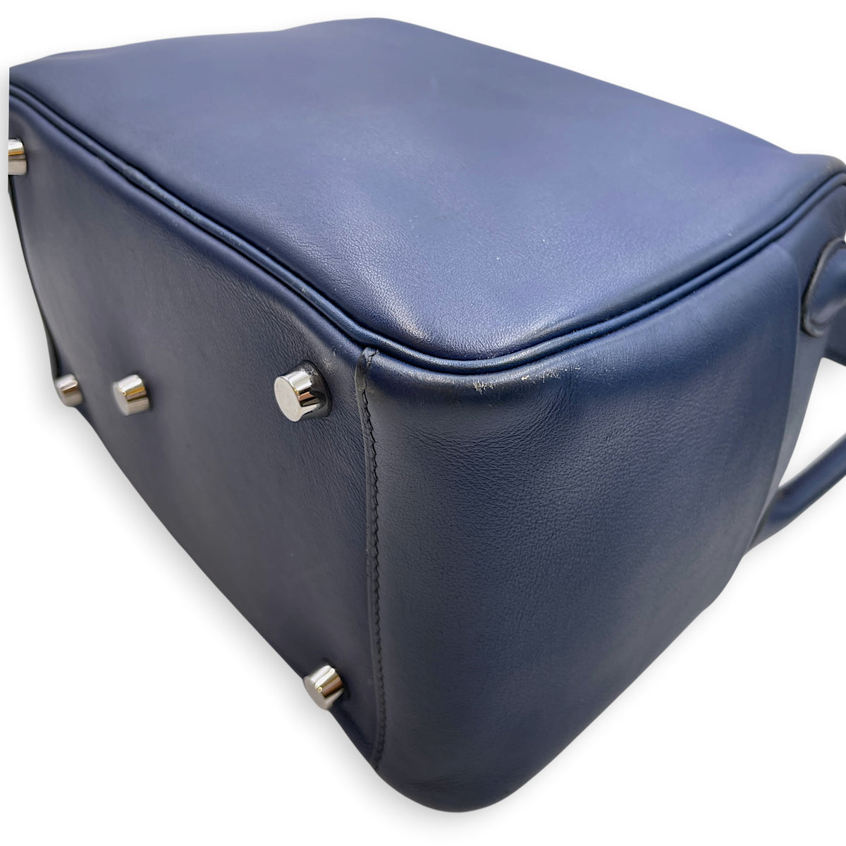 Lindy 26 Blue de malte in Swift Palladium hardware
