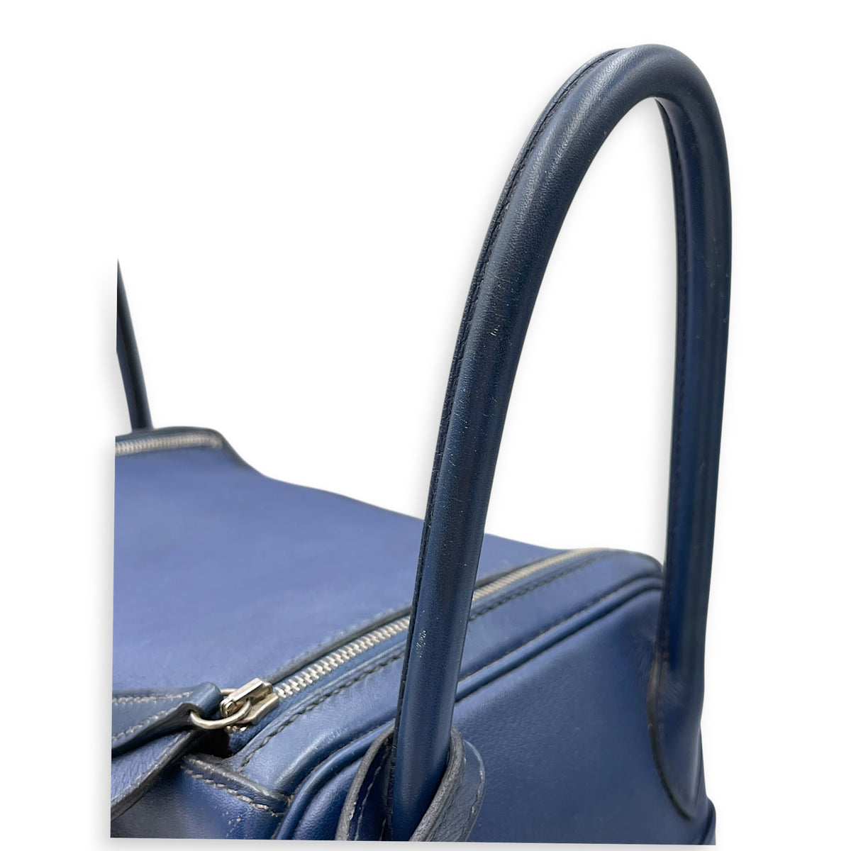 Lindy 26 Blue de malte in Swift Palladium hardware