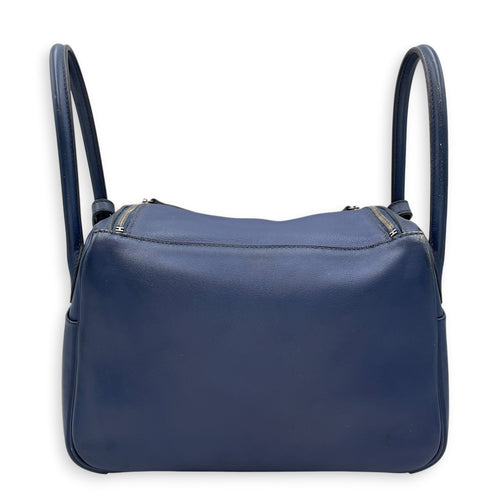 Lindy 26 Blue de malte in Swift Palladium hardware