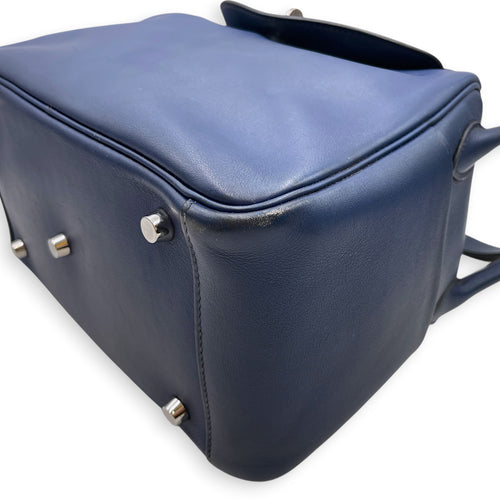 Lindy 26 Blue de malte in Swift Palladium hardware