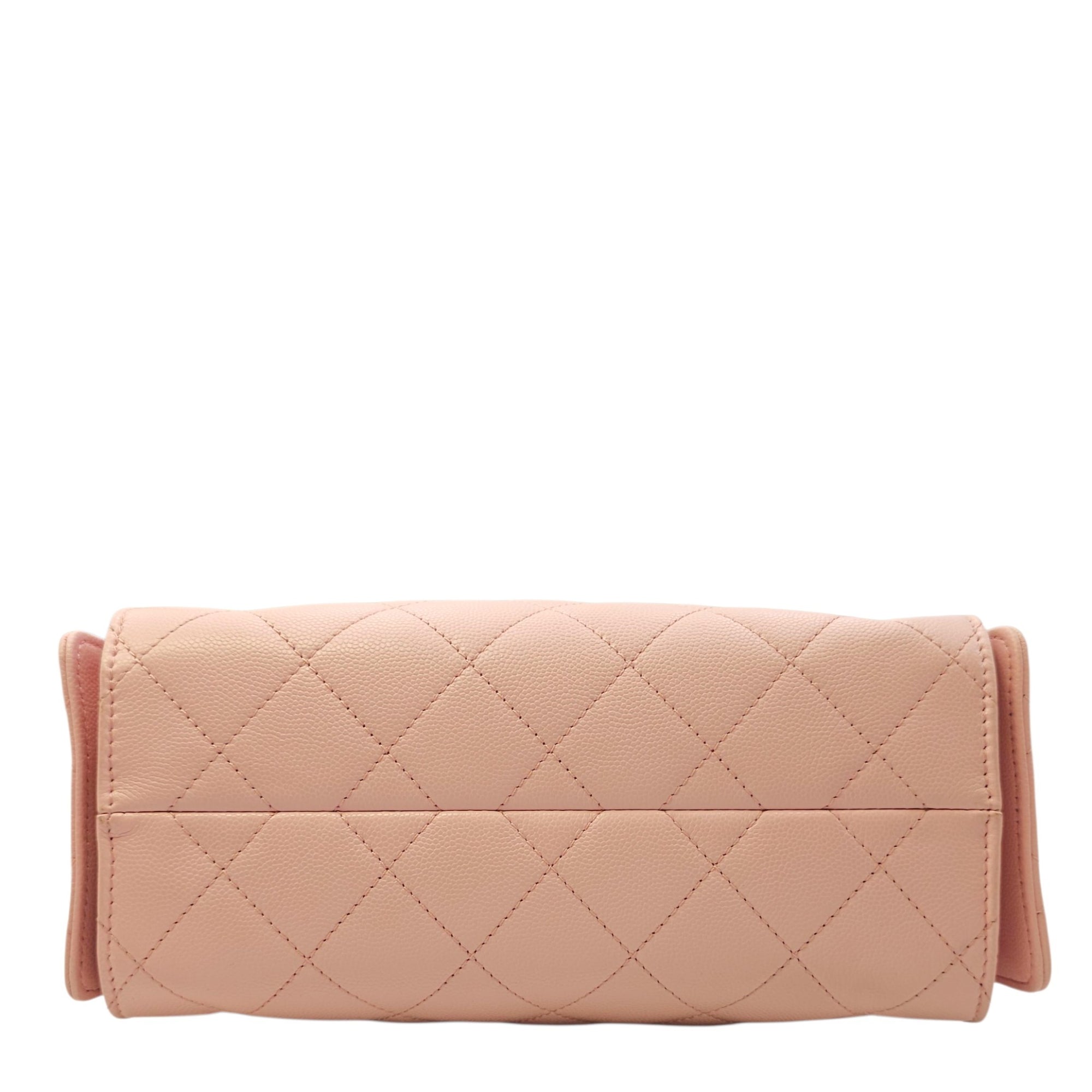Mini C25 Pink Shoulder Bag in Caviar Leather Gold hardware