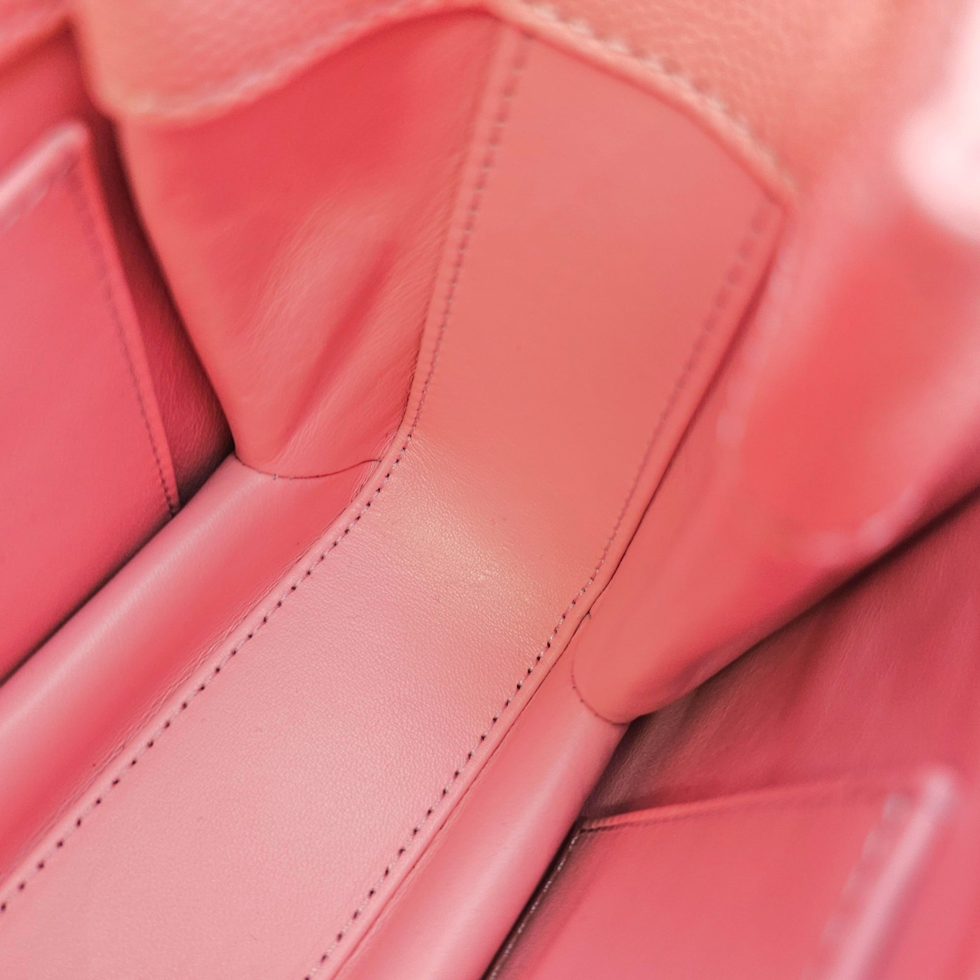 Coco First Flap  20 Pink Shoulder Bag in Caviar Leather Gold hardware
