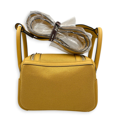 Lindy II Mini Paille in Swift/Toile Goeland Palladium hardware