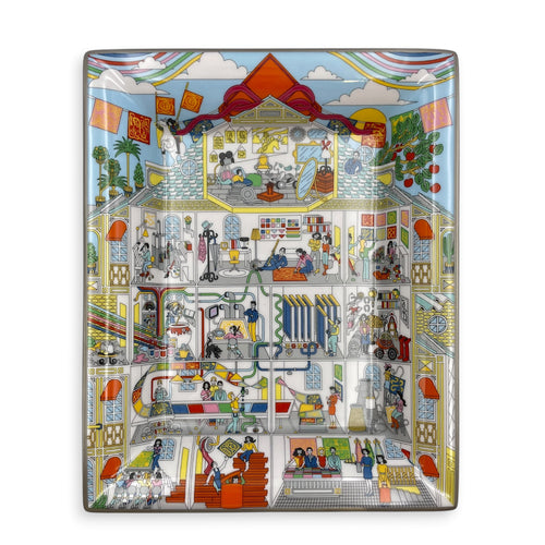 La Maison des Carres Change Tray Multi-colour Porcelaine