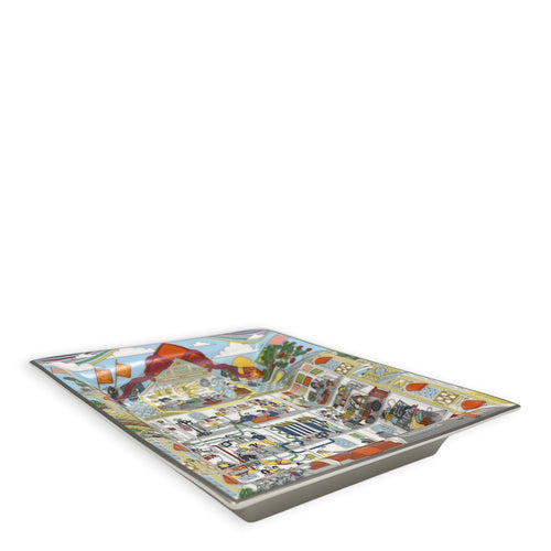 La Maison des Carres Change Tray Multi-colour Porcelaine