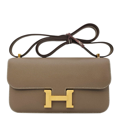 Constance Elan Etoupe in Epsom Gold hardware