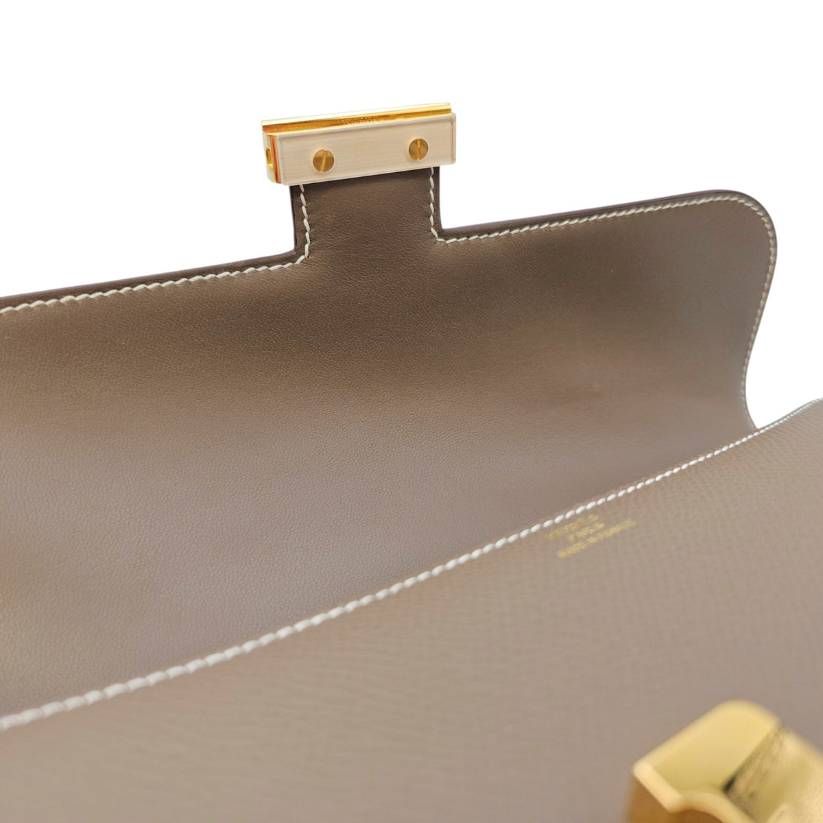 Constance Elan Etoupe in Epsom Gold hardware