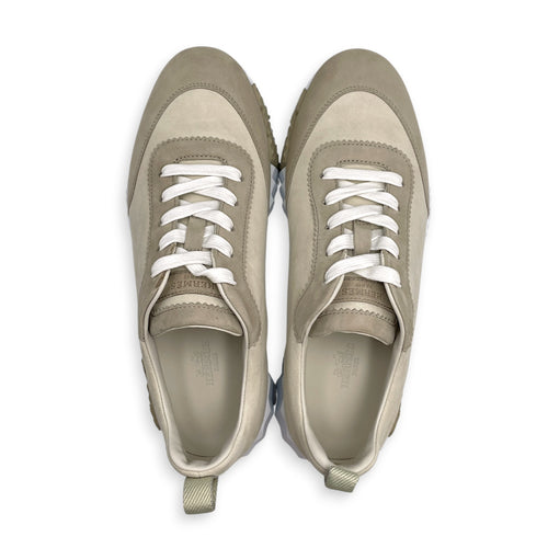 Bouncing 39 Beige Glaise Sneakers in Suede Leather