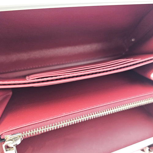 Dior x Rimowa Personal Clutch  Pink Top Handle Bag in Metallic Silver hardware