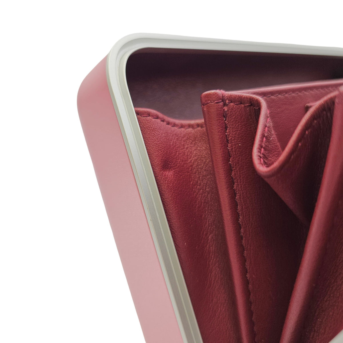 Dior x Rimowa Personal Clutch  Pink Top Handle Bag in Metallic Silver hardware