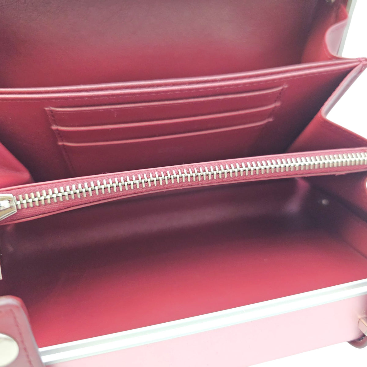 Dior x Rimowa Personal Clutch  Pink Top Handle Bag in Metallic Silver hardware