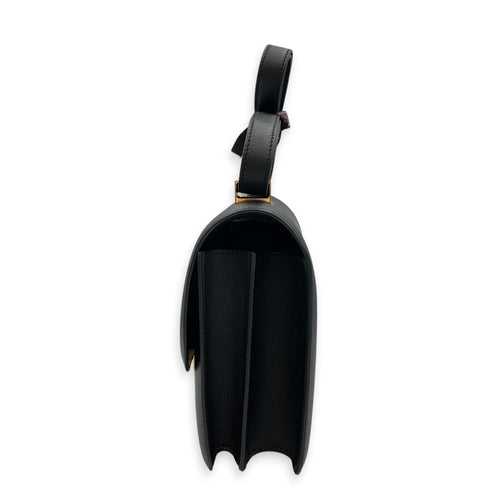 Constance 24 Noir in Epsom Rose Gold hardware