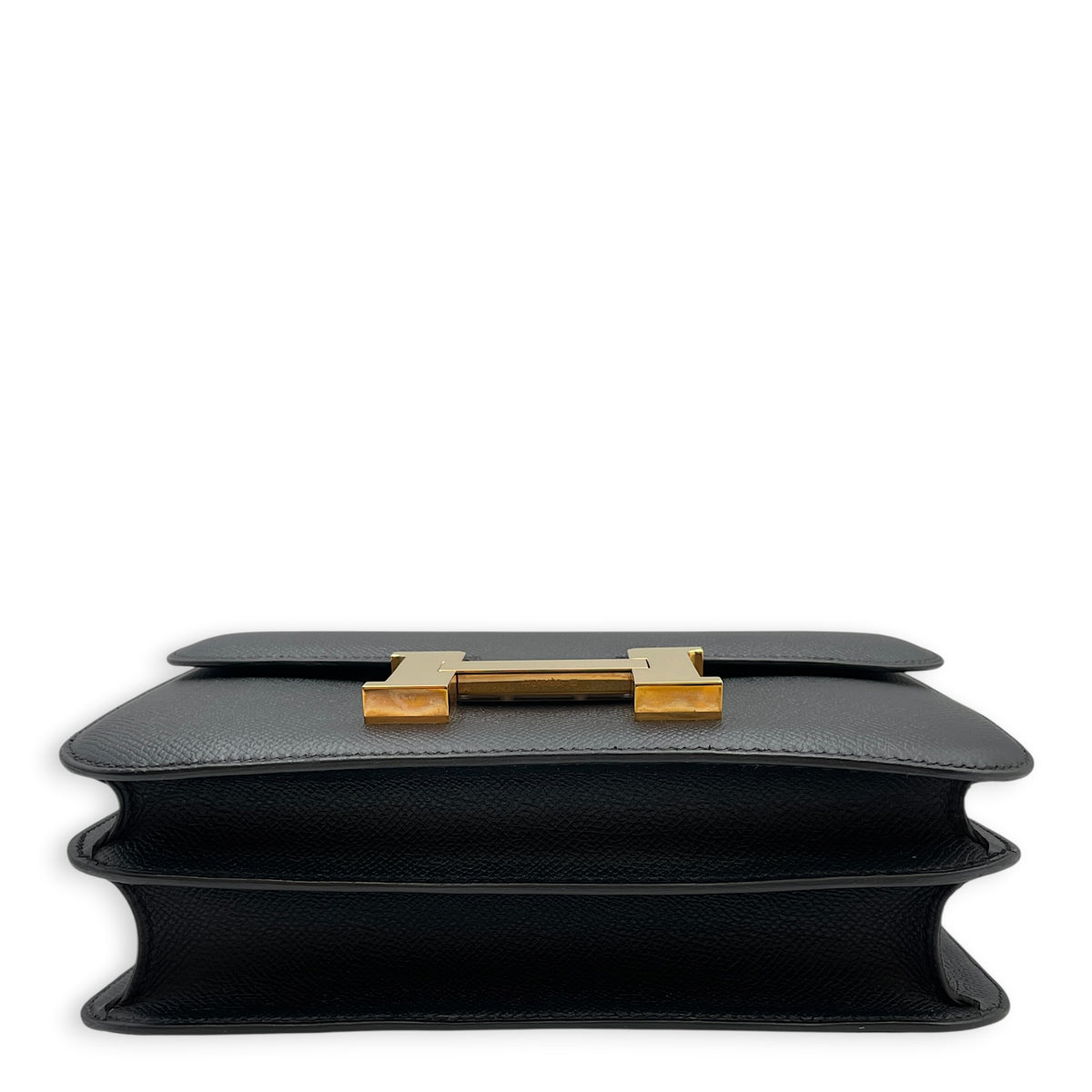 Constance 24 Noir in Epsom Rose Gold hardware