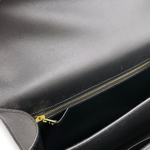 Constance 24 Noir in Epsom Rose Gold hardware