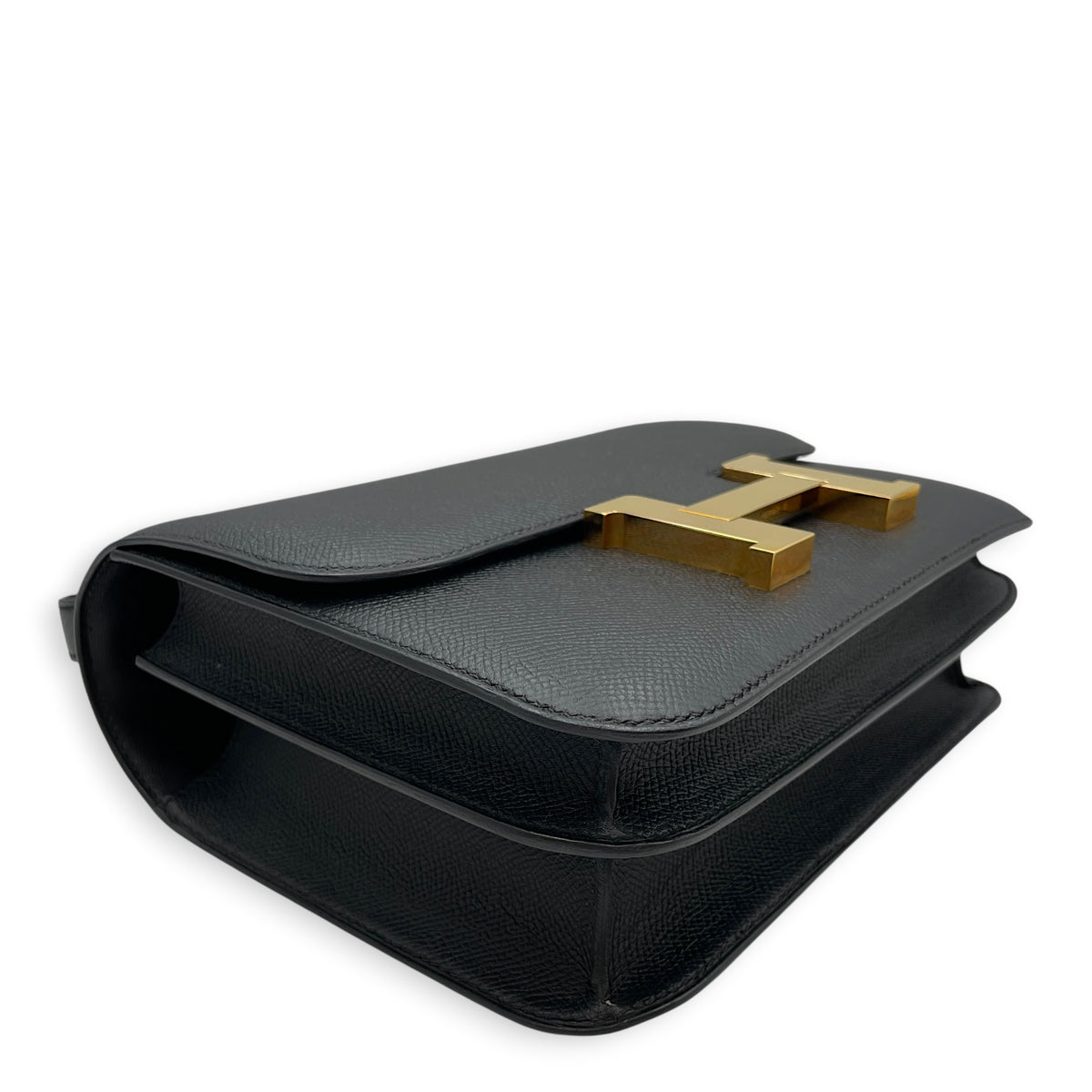 Constance 24 Noir in Epsom Rose Gold hardware
