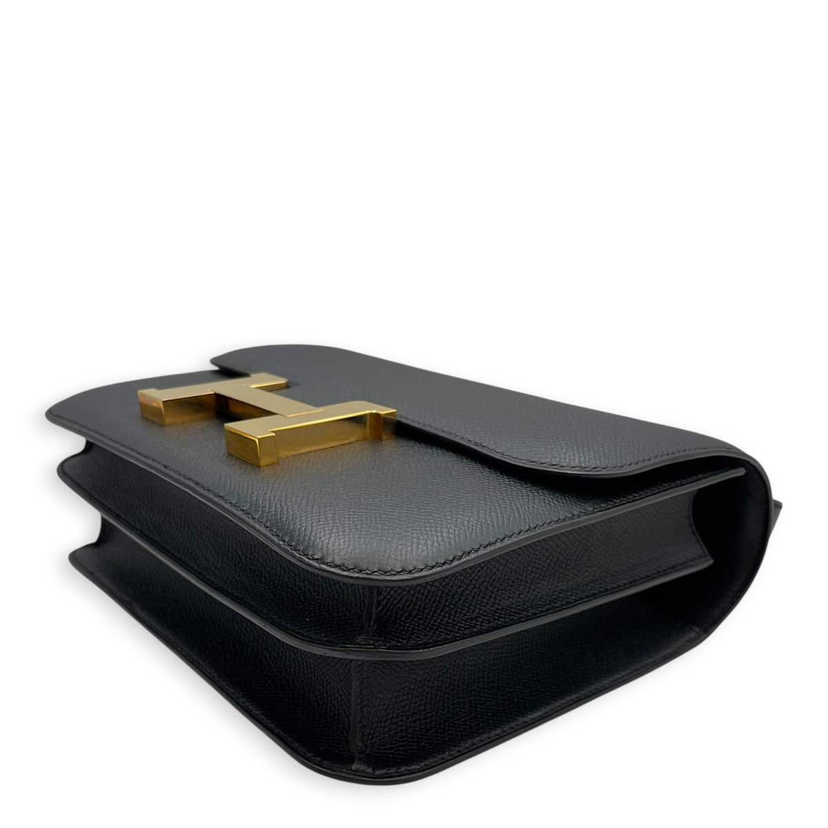 Constance 24 Noir in Epsom Rose Gold hardware