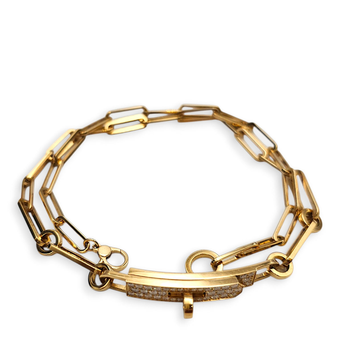 Kelly Chaine PM Double Choker, 41 Diamonds, 0.62 Carat Bracelet in Rose Gold Hardware