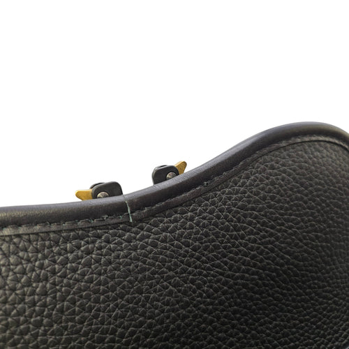 Mini Gallop  Black Crossbody Bag in Calfskin Silver hardware