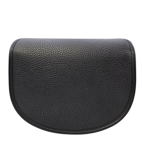 Mini Gallop  Black Crossbody Bag in Calfskin Silver hardware