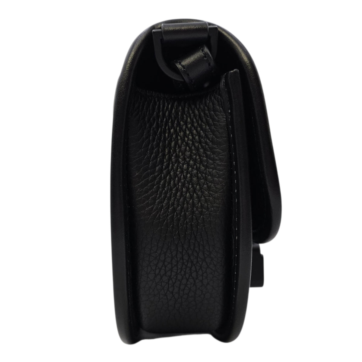 Mini Gallop  Black Crossbody Bag in Calfskin Silver hardware