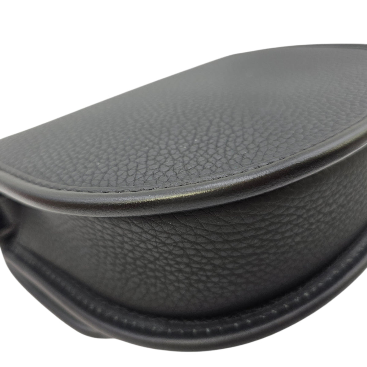 Mini Gallop  Black Crossbody Bag in Calfskin Silver hardware