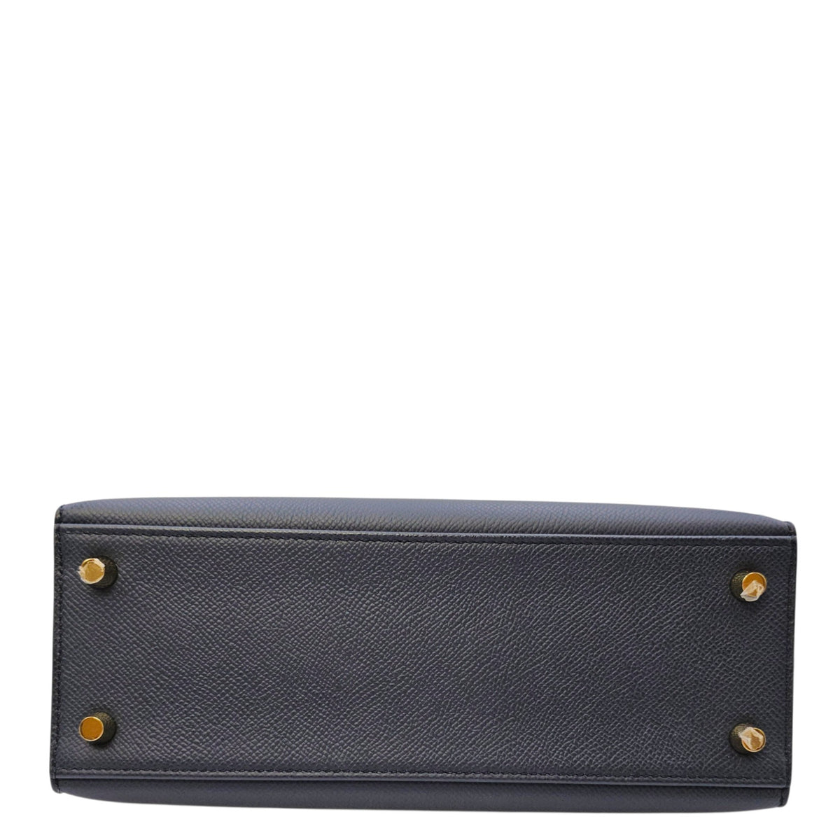 Sellier Kelly 25 Bleu Indigo in Epsom Gold hardware