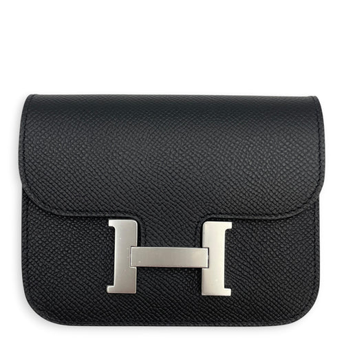 Constance Slim  Black in Epsom Palladium hardware