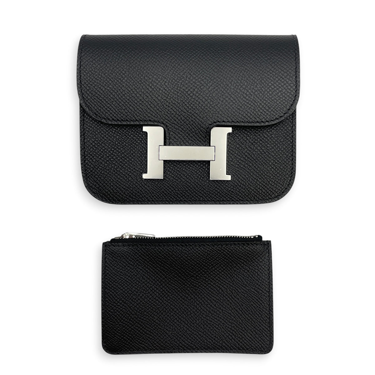 Constance Slim  Black in Epsom Palladium hardware