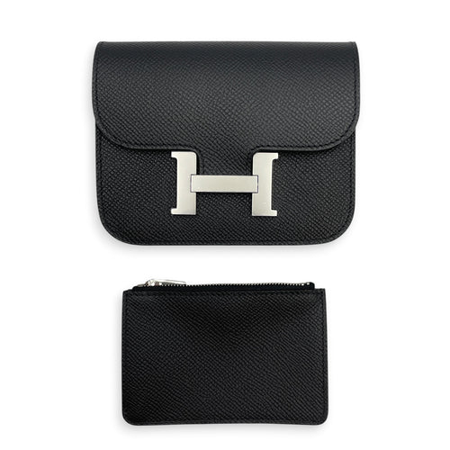 Constance Slim  Black in Epsom Palladium hardware