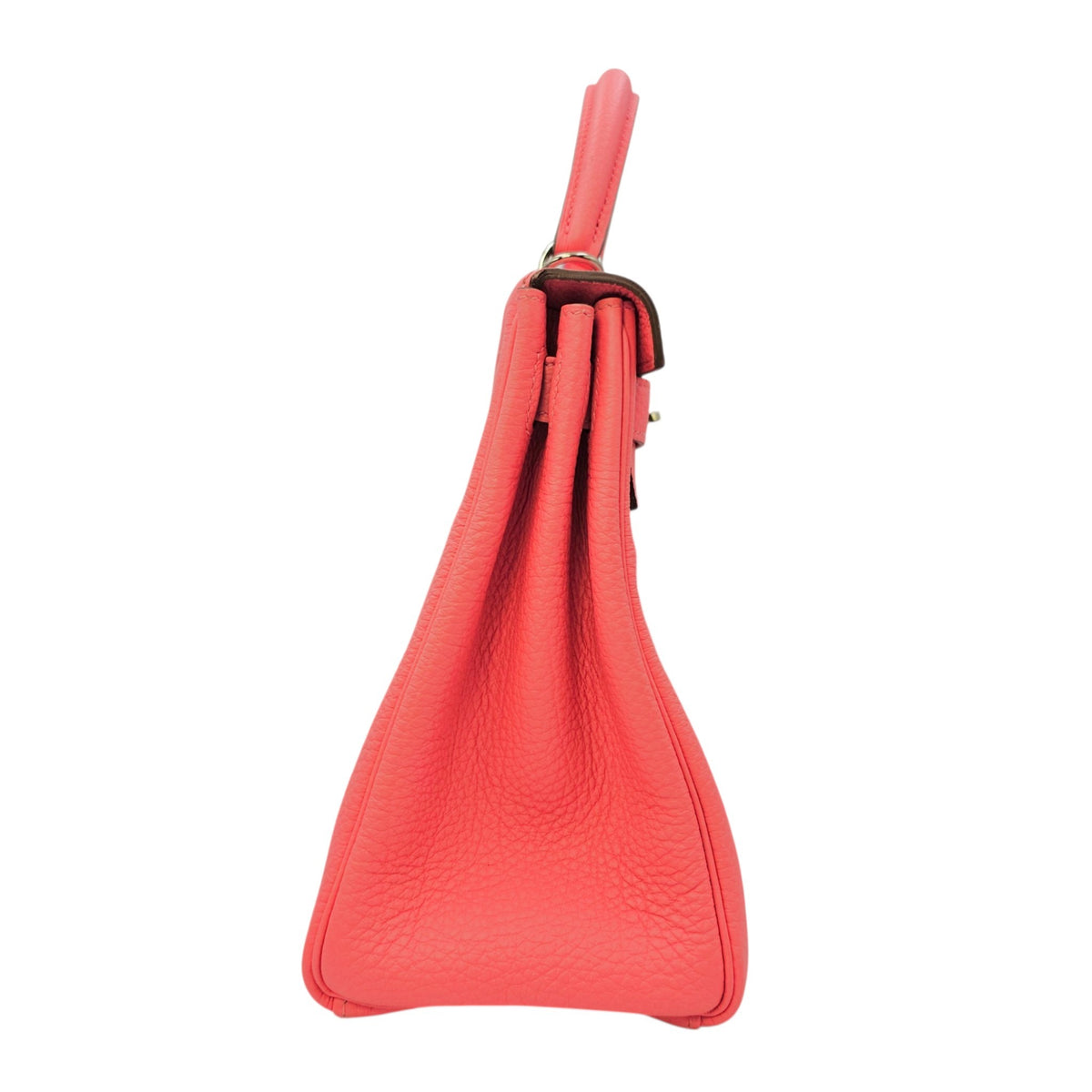 Kelly 28 Rose Lipstick  in Togo Palladium hardware