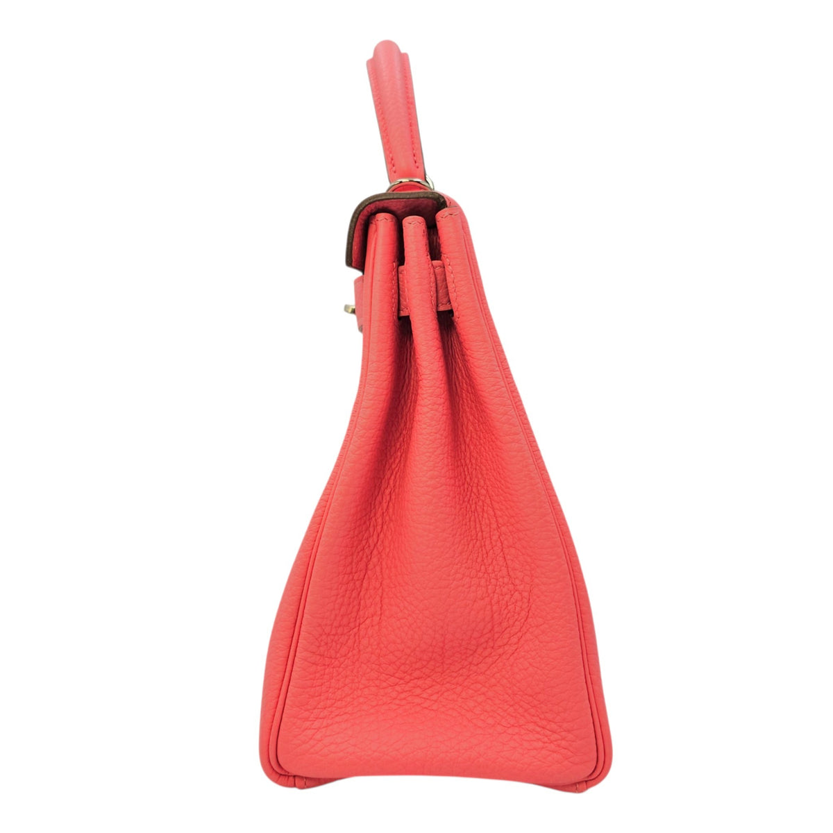Kelly 28 Rose Lipstick  in Togo Palladium hardware