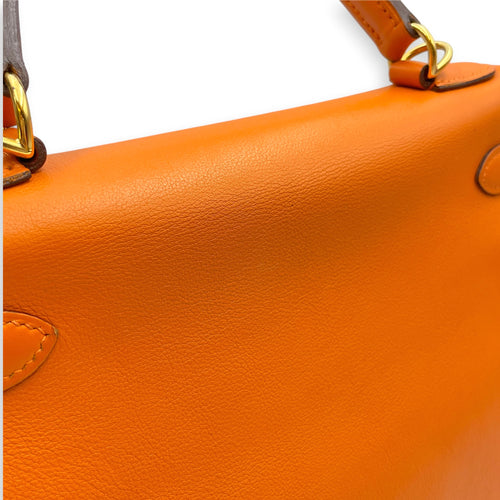 Kelly 28 Orange in Swift Gold hardware