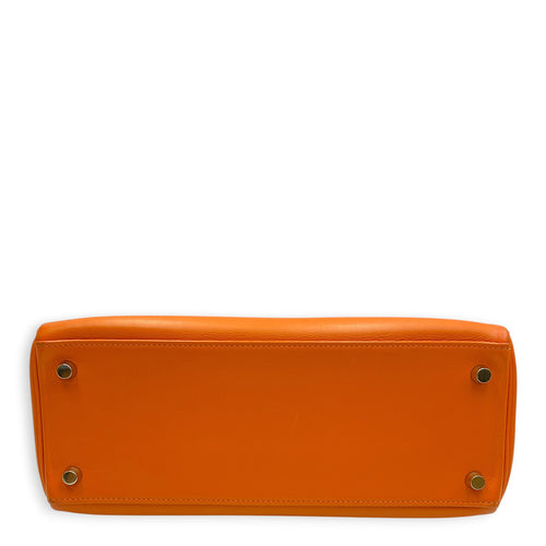 Kelly 28 Orange in Swift Gold hardware