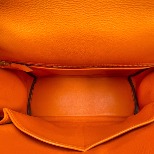 Kelly 28 Orange in Swift Gold hardware