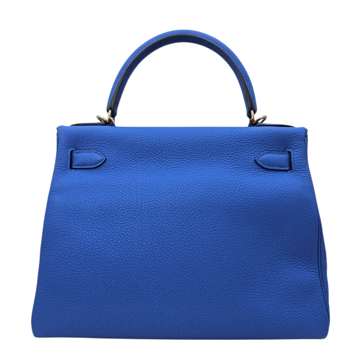 Kelly 28 Bleu Zellige in Togo Palladium hardware
