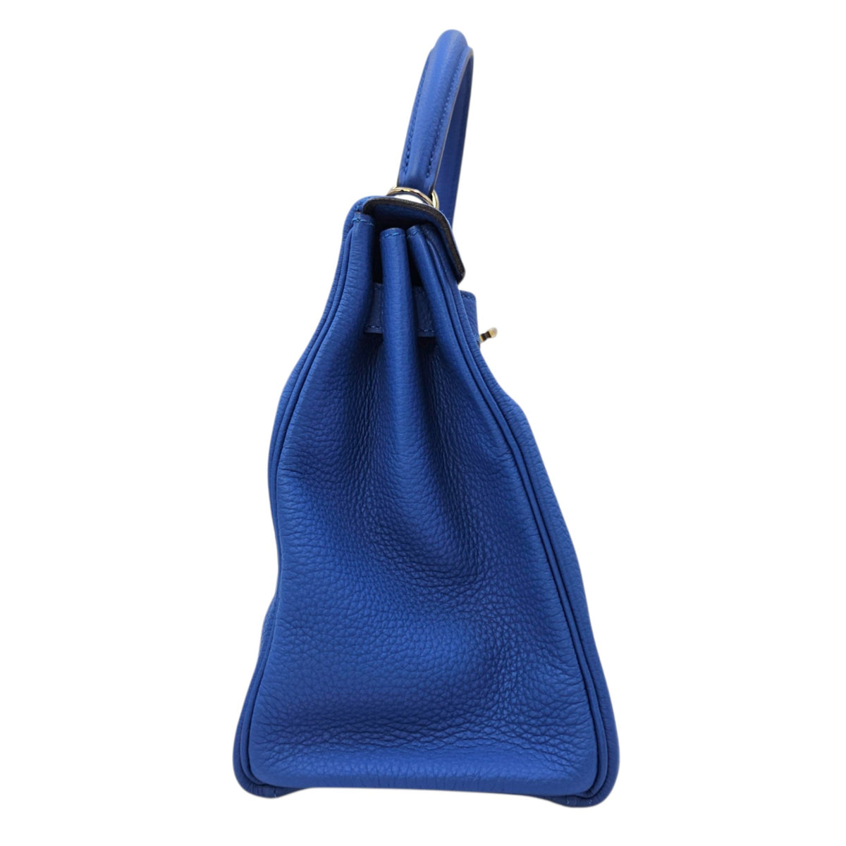 Kelly 28 Bleu Zellige in Togo Palladium hardware