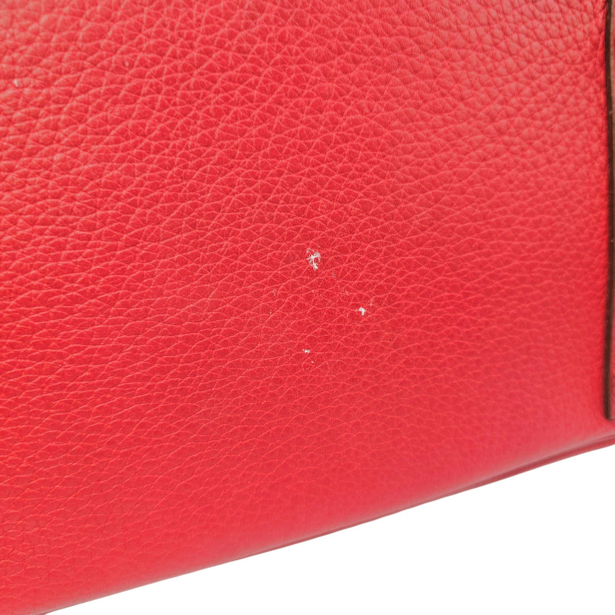 Birkin 30 Rouge Vif in Togo Palladium hardware