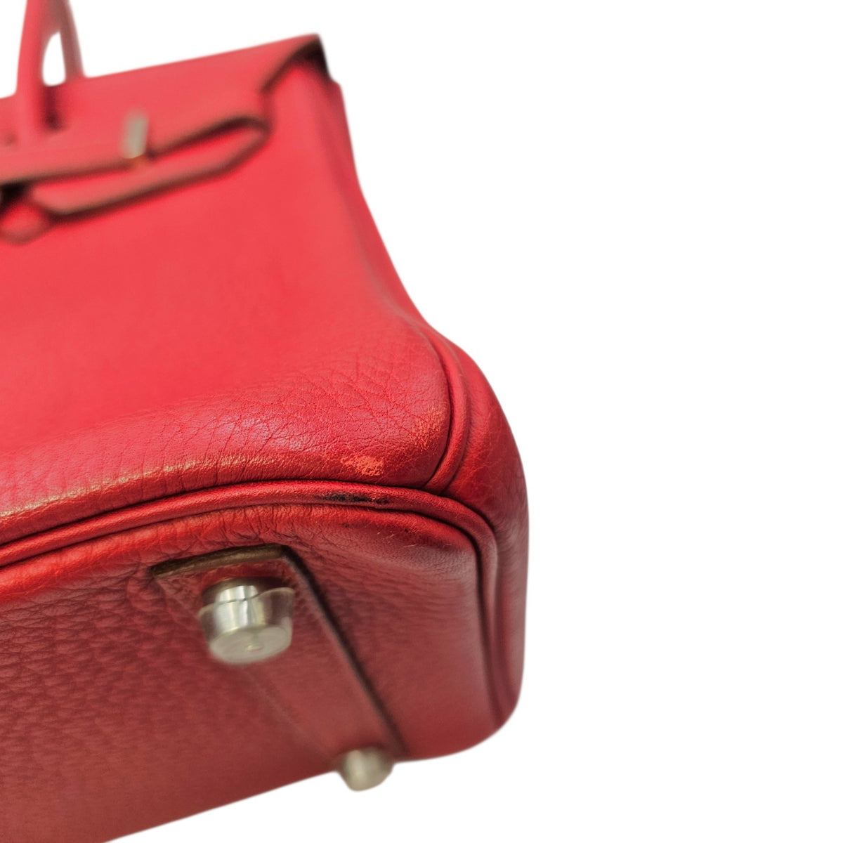 Birkin 30 Rouge Vif in Togo Palladium hardware