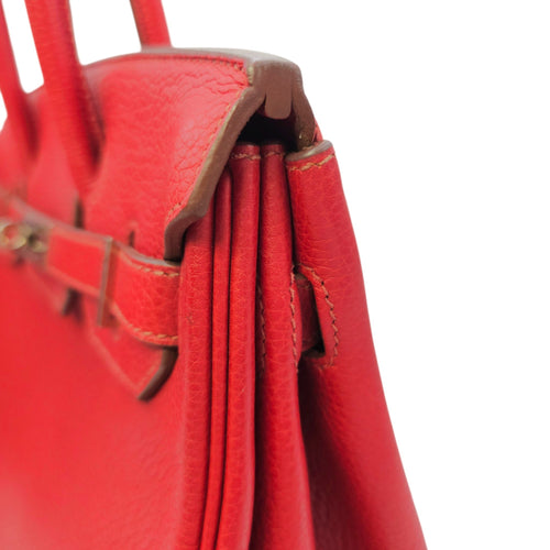 Birkin 30 Rouge Vif in Togo Palladium hardware
