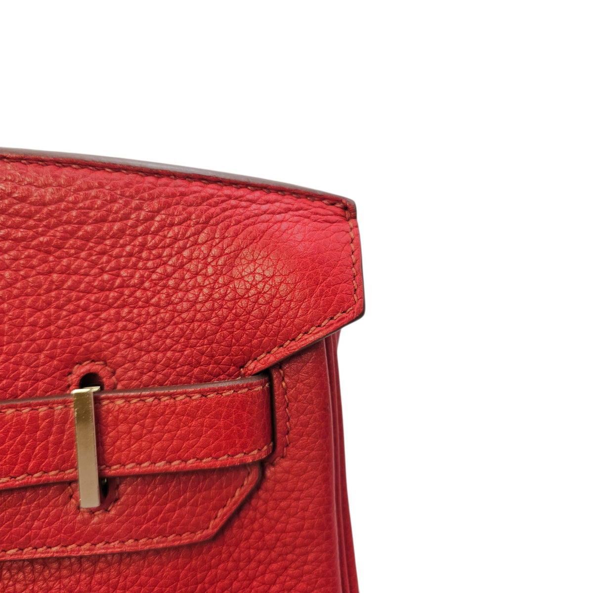 Birkin 30 Rouge Vif in Togo Palladium hardware